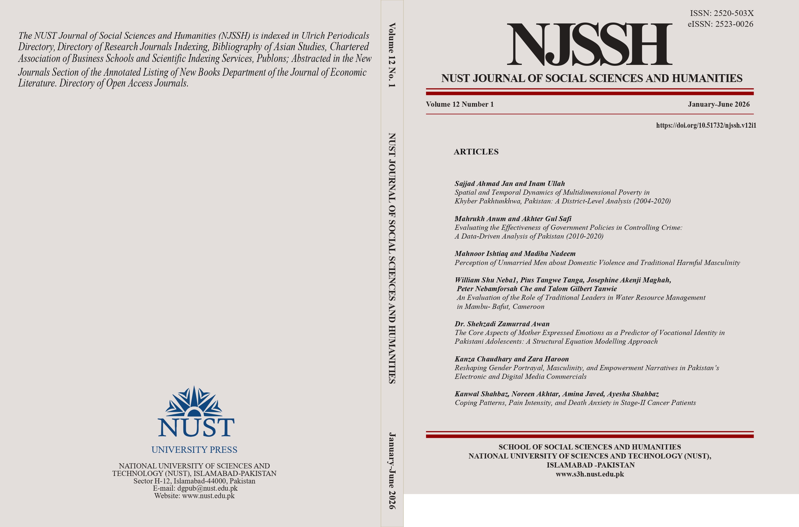 					View Vol. 12 No. 1 (2026): Vol. 12 No. 1 (2026): NUST Journal of Social Sciences and Humanities
				